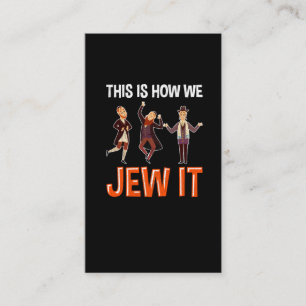 Funny Jew Quote Jewish Hebrew Humor Hanukkah Fun Business Card