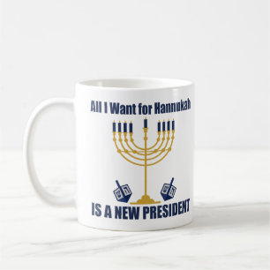 Funny Jewish Anti Trump Political Hanukkah Coffee Mug