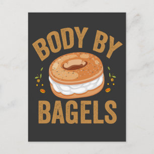 Funny Jewish Bagel Lover Hanukkah Food Humour Postcard
