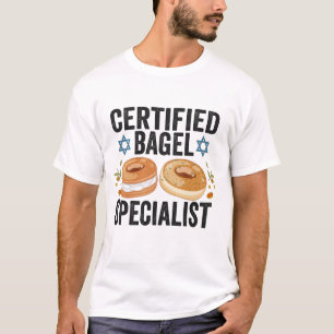 Funny Jewish Bagel Lover Hanukkah Food Specialist T-Shirt