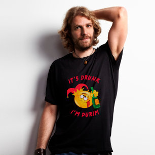 Funny Jewish Holiday, It's Drunk I'm Purim T-Shirt