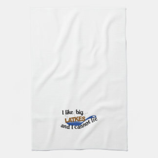 Funny Jewish Latke Hanukkah kitchen towel