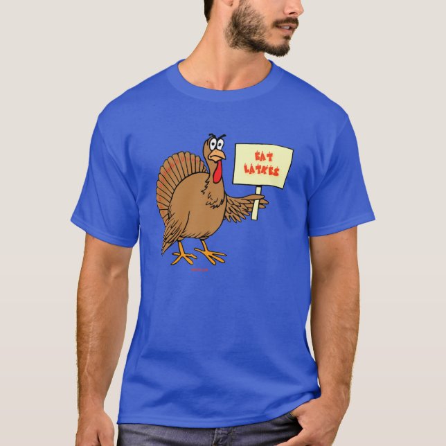 FUNNY JEWISH THNAKSGIVUKKAH HANUKKAH GIFTS T-Shirt (Front)