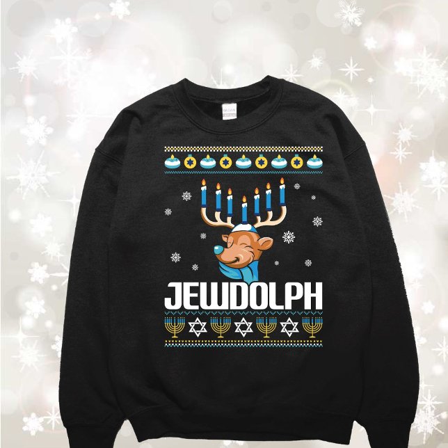 Funny Jewish Ugly Sweater Sweatshirt (Creator Uploaded)