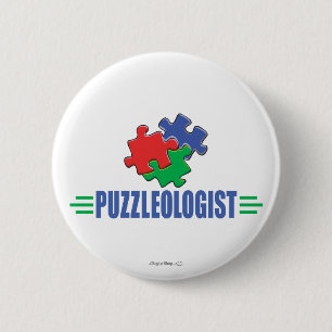 Funny Jigsaw Puzzle 6 Cm Round Badge
