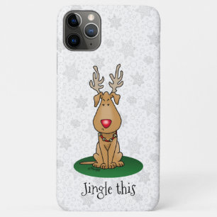 Funny Jingle This Red Nose Reindeer Dog Cute iPhone 11 Pro Max Case