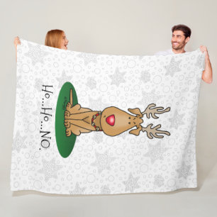 Funny Jingle This Red Nose Reindeer Dog Cute Fleece Blanket