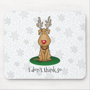 Funny Jingle This Red Nose Reindeer Dog Cute Mouse Pad