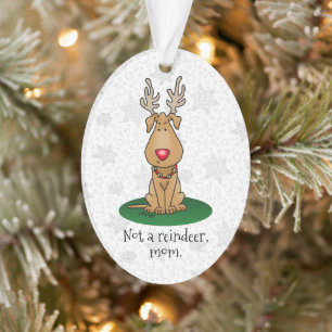 Funny Jingle This Red Nose Reindeer Dog Cute Ornament