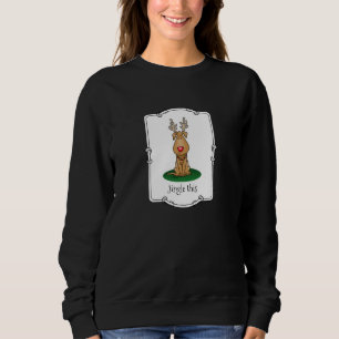 Funny Jingle This Red Nose Reindeer Dog Cute Sweatshirt