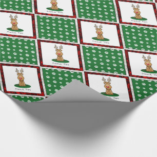 Funny Jingle This Red Nose Reindeer Dog Cute Wrapping Paper