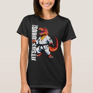Funny Jitsusaurus T-rex Brazilian Dinosaur BJJ Jiu T-Shirt
