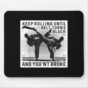 Funny Jiu Jitsu Design Men Women Kids Brazilian Mouse Pad