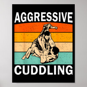 Funny Jiu Jitsu Design Men Women Kids Brazilian Poster