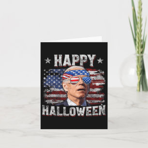 Funny Joe Biden 4th Of July Happy Halloween Americ Card