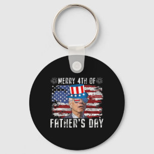 Funny Joe Biden 4th Of July Merry 4th Of Fathers D Key Ring