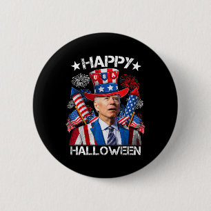 Funny Joe Biden 4th Of July Shirt Happy Halloween 6 Cm Round Badge