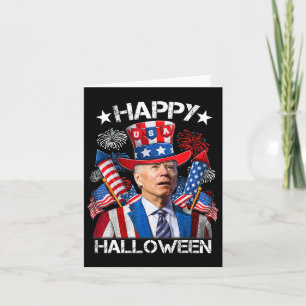 Funny Joe Biden 4th Of July Shirt Happy Halloween Card