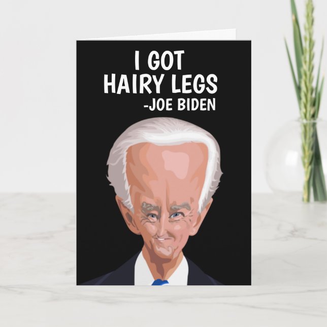 FUNNY JOE BIDEN ALL OCCASION GREETING CARD (Front)