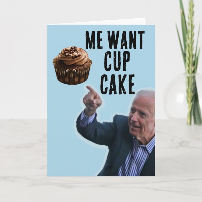 FUNNY JOE BIDEN BIRTHDAY CUPCAKE CARDS (Front)