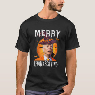 Funny Joe Biden Confused Merry Thanksgiving For Ha T-Shirt