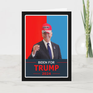 Funny Joe Biden For Trump 2024 Election Wear A Tru Card