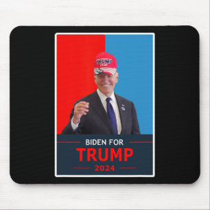 Funny Joe Biden For Trump 2024 Election Wear A Tru Mouse Pad