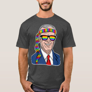 Funny Joe Biden Gay Rainbow Flag LGBT Pride Month T-Shirt