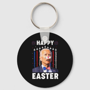 Funny Joe Biden Happy 4th Of July Confused Easter Key Ring