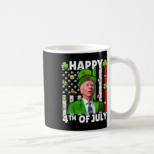 Funny Joe Biden Happy 4th Of July Confused St Patr Coffee Mug
