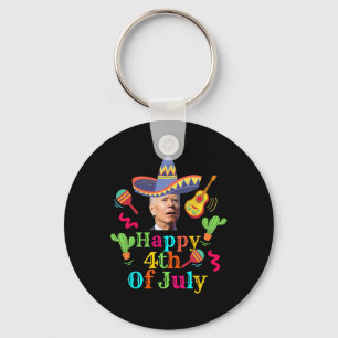 Funny Joe Biden Happy 4th Of July Surprise Cinco D Key Ring