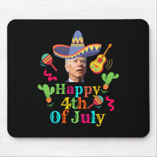 Funny Joe Biden Happy 4th Of July Surprise Cinco D Mouse Pad