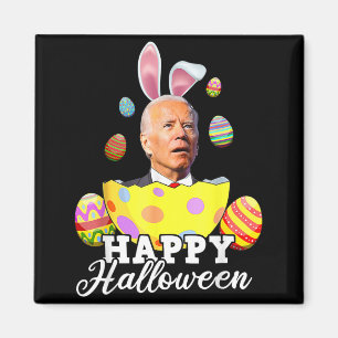Funny Joe Biden Happy Halloween Confused Easter Magnet