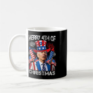 Funny Joe Biden Merry 4th Of Christmas 4th Of July Coffee Mug
