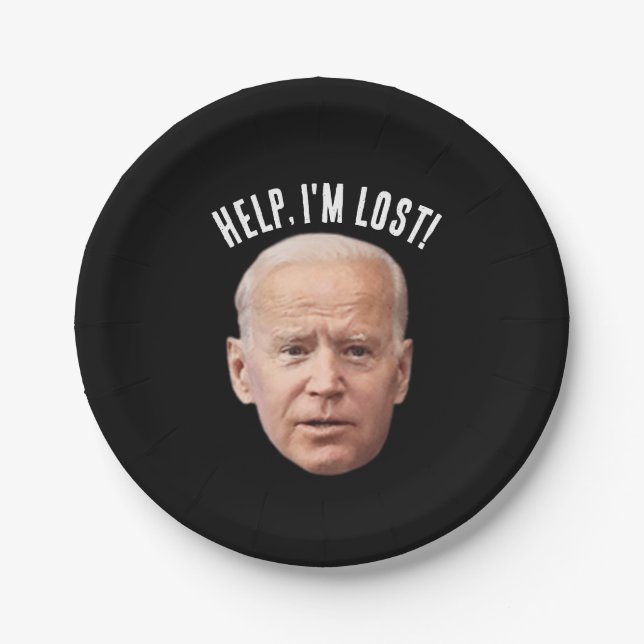 FUNNY JOE BIDEN PAPER PLATES (Front)