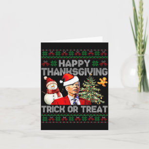 Funny Joe Biden Santa Merry Thanksgiving Christmas Card