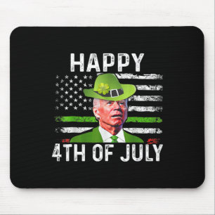 Funny Joe Biden St Patricks Day Happy 4th Of July Mouse Pad