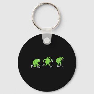 Funny Jogging Frogs Running Frog Half Marathon 10k Key Ring