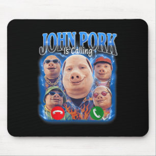 Funny John Rk Is Calling Meme Vintage John Rk Boot Mouse Pad