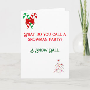 Funny Joke designed Christmas Card