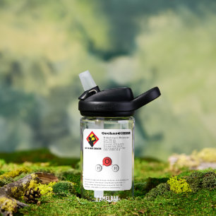 Funny Joke Dihydrogen Monoxide (H2O) Chemistry Water Bottle