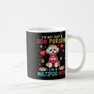Funny Joke I'm A Maltipoo Mom Floral Dog Owner Fam Coffee Mug
