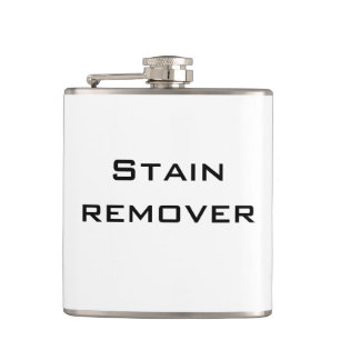 Funny joke " stain remover" hip flask