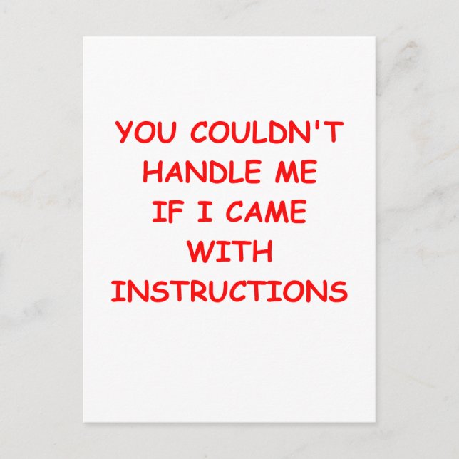 funny jokes for you postcard (Front)