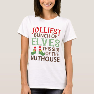 Funny Jolly Elf Christmas Family Saying T-Shirt