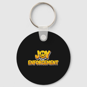 Funny Joy Enforcement Joke Speech Costume Key Ring