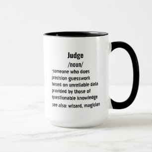 funny Judge Definition gifts for men women Mug