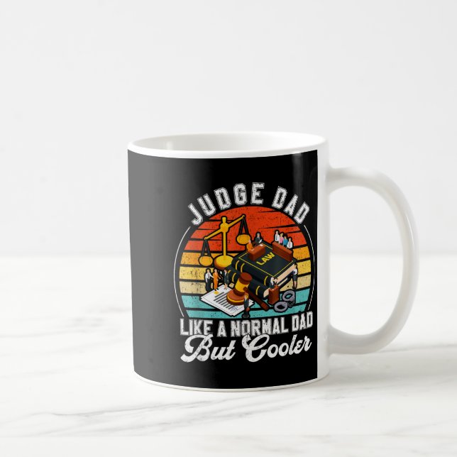 Funny Judge Gift Judge Dad Judge Top Judge Gift  Coffee Mug (Right)
