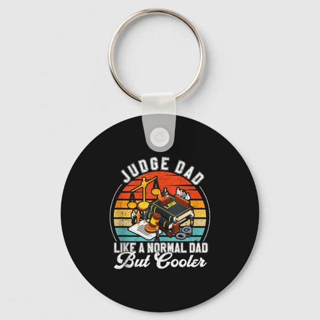 Funny Judge Gift Judge Dad Judge Top Judge Gift Ta Key Ring (Front)