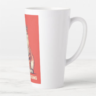 Funny Judging Cat Embarrassing Retro Poster Art Latte Mug